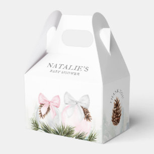 Ballotins Fille de Noël Baby shower Ballotin rose