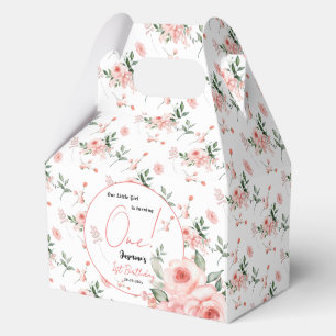 Ballotins Fille élégante aquarelle rose rose 1er anniversair