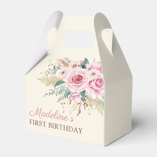 Ballotins Fille Fleur sauvage 1er anniversaire (Verso)