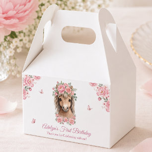 Ballotins Fille Mignon Cheval Rose Merci Premier Anniversair