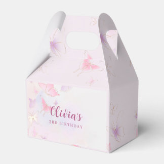 Ballotins Filles papillon rose Ballotin d'anniversaire