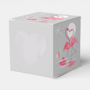 Ballotins Flamant rose Amour coeur ballotin