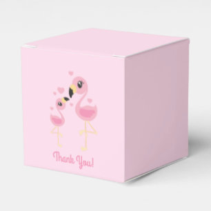 Ballotins Flamant rose Baby shower mignon Tropical