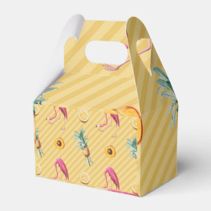 Ballotins Flamant rose jaune Mango Lemon Motif