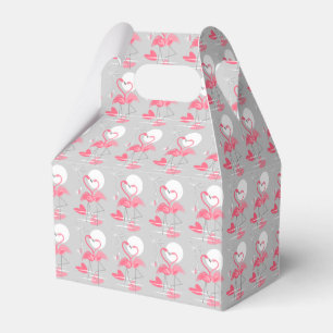 Ballotins Flamant rose Love ballotin carrelé