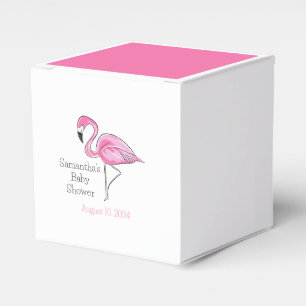 Ballotins Flamant rose rose Baby shower personnalisé