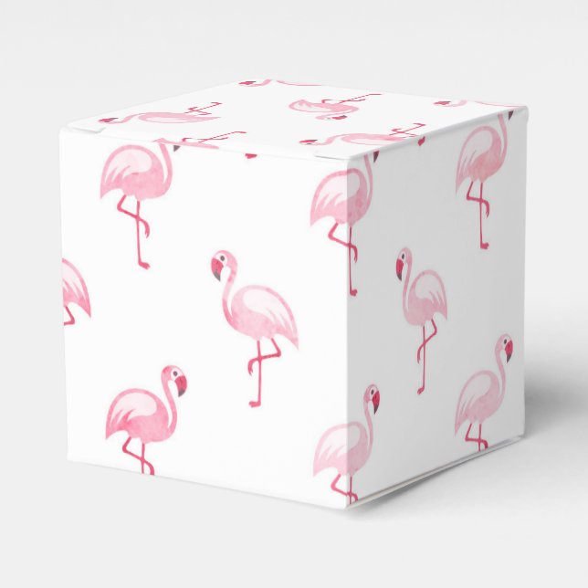 Ballotins Flamant rose rose Motif de fête d'anniversaire (Verso)