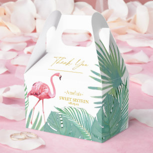 Ballotins Flamant rose tropical Palms Sweet 16 ID922