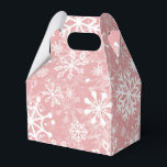 Ballotins Flammes de neige sans couture de Noël motif rose<br><div class="desc">Découvrez les ballotins parfaits pour chaque occasion spéciale sur Zazzle. Notre collection comprend des boîtes de faveurs de mariage, des ballotins de baby showers et des boîtes de faveurs de fête, toutes entièrement personnalisables pour répondre à votre thème d'événement. Que vous soyez à la recherche de ballotins personnalisés avec des...</div>