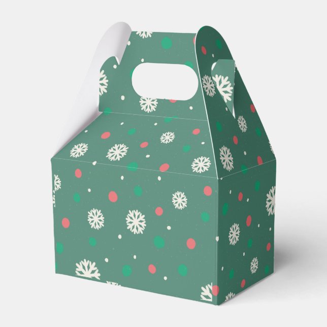 Ballotins Flammes de neige vert pâle Noël (Verso)
