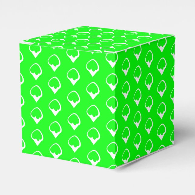 Ballotins Flèches blanches de neige neon cadeau vert néon (Verso)