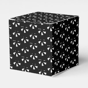 Ballotins Flèches de neige blanche motif cadeau noir