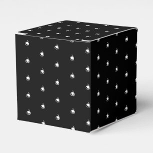 Ballotins Flèches de neige blanche motif cadeau noir