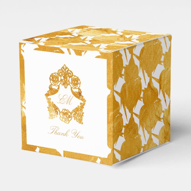 Ballotins Fleur de Lis motif Or - Mariage au style Rococo à  (Verso)