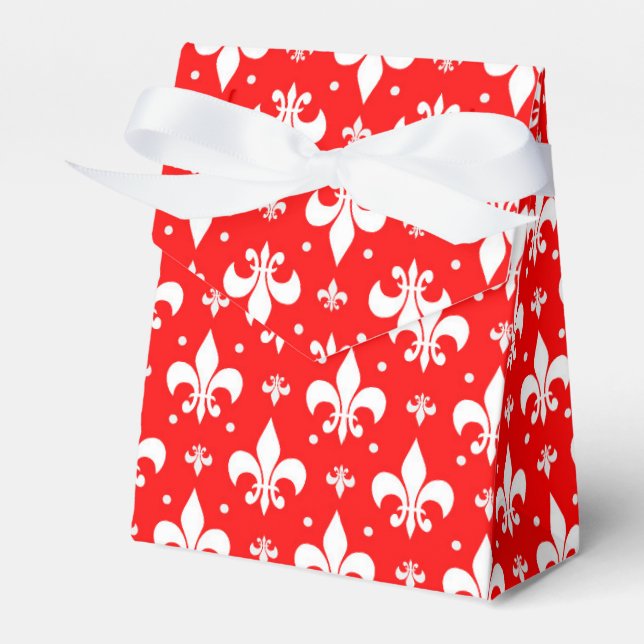Ballotins Fleur de lis rouge Motif (Verso)
