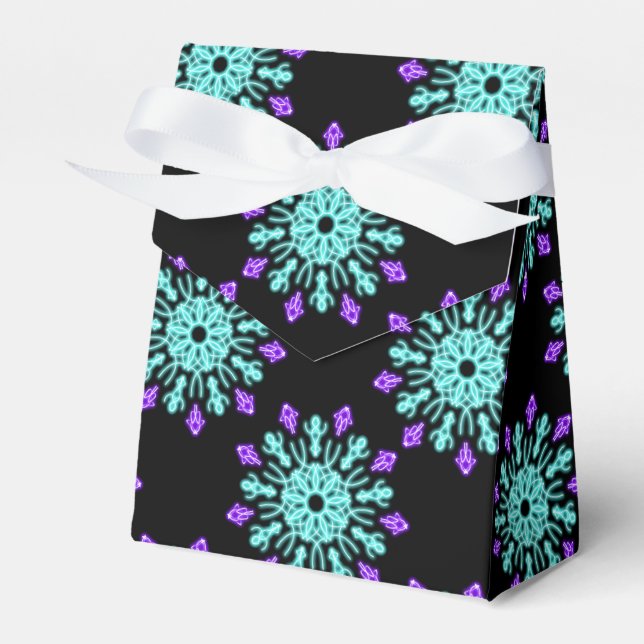Ballotins Fleur de néon pourpre et turquose (Verso)