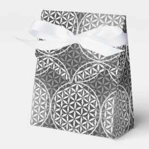 Ballotins Fleur de vie - motif de timbre - gris