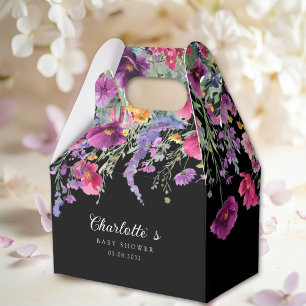 Ballotins Fleur sauvage, Baby shower à fleurs violettes
