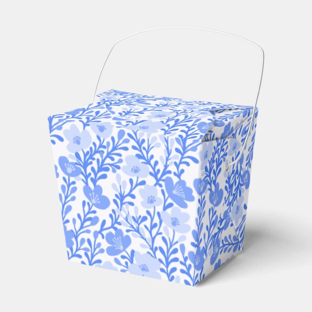 Ballotins Fleur sauvage Bleu Fleurs Baby shower Floral Perso (Verso)