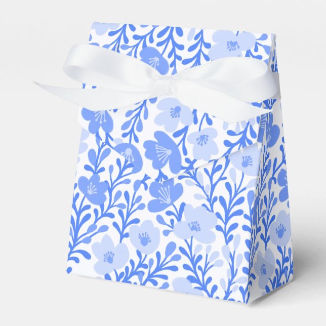 Ballotins Fleur sauvage Bleu Fleurs Baby shower Floral Perso (Verso)