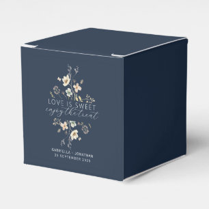 Ballotins Fleur Sauvage Bleue Élégante L'Amour Est Doux Mari