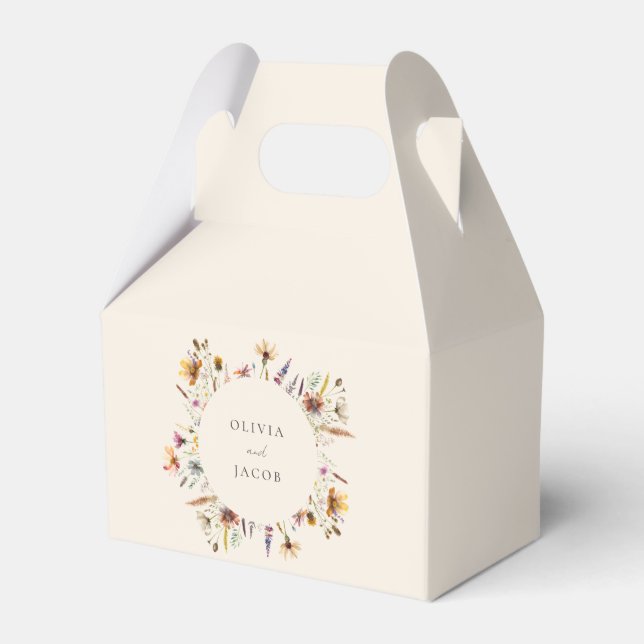 Ballotins Fleur sauvage Boho minimaliste Mariage Floral (Verso)