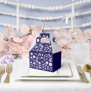 Ballotins Fleur sauvage Boho violet et blanc