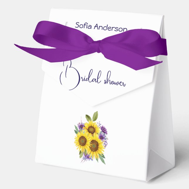 Ballotins Fleur sauvage jaune violet aquarelle  (Recto)