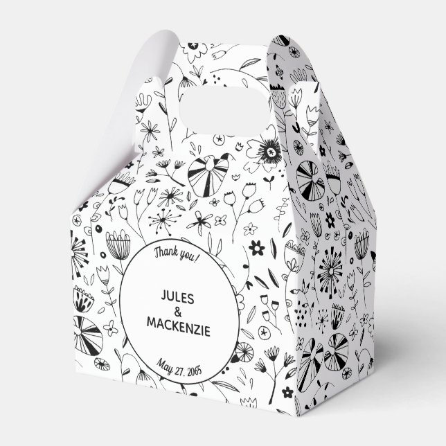 Ballotins Fleur sauvage Monochrome moderne (Verso)