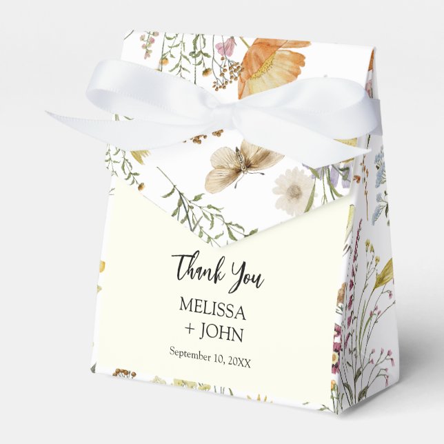 Ballotins Fleur sauvage Rustic Boho Mariage (Verso)