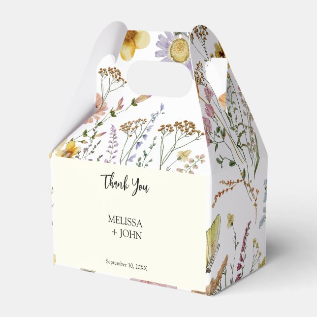 Ballotins Fleur sauvage Rustic Boho Mariage (Verso)
