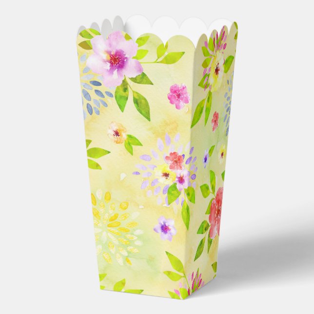 Ballotins Fleurs à l'aquarelle motif sans fin 1 (Verso)
