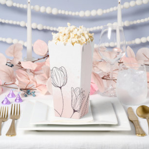 Ballotins Fleurs Aquarelle Rose Romantique