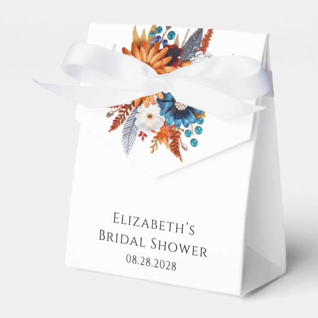 Ballotins Fleurs Automnales Pailletées Shower de Mariée (Verso)