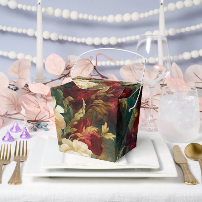 Ballotins Fleurs blanches et rouges romantiques Mariage Show (Mariage)