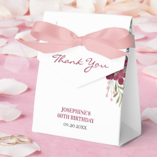 Ballotins Fleurs botaniques rose magenta pour anniversaire