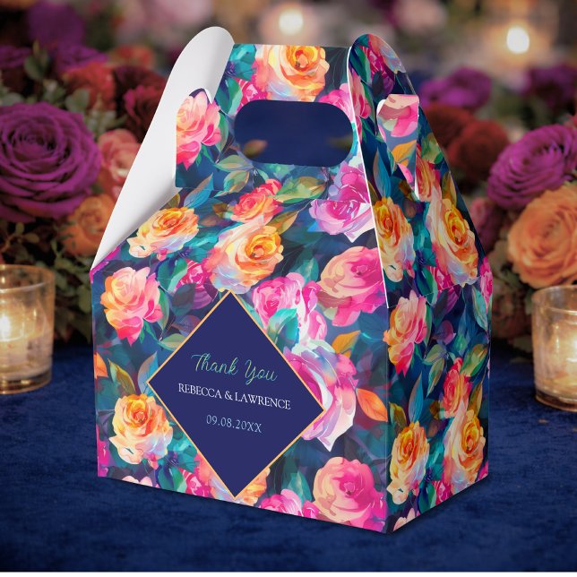 Ballotins Fleurs colorées élégantes mariage (Créateur téléchargé)