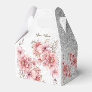 Ballotins Fleurs d'aquarelle rose fêtards Parties scintillan