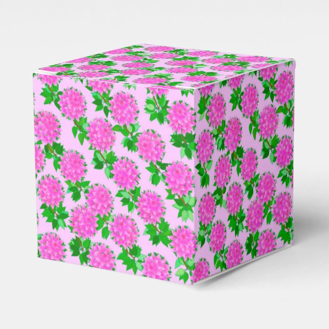 Ballotins Fleurs de dahlia rose foncé (Verso)