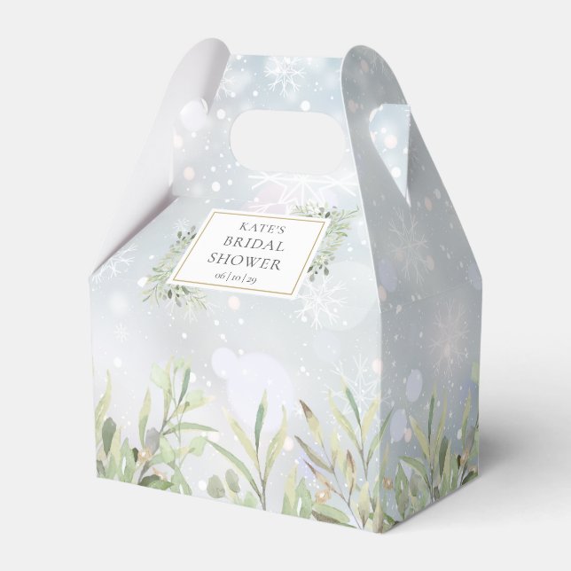 Ballotins Fleurs de douche de mariage hivernal (Verso)