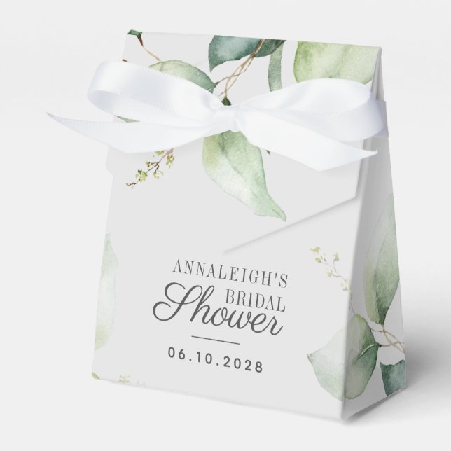 Ballotins Fleurs de feuillage d'eucalyptus pour Baby Shower (Verso)