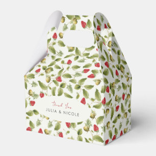 Ballotins Fleurs de fraises sauvages douces rouges Mariage