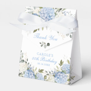 Ballotins Fleurs de Hortensia Bleu Anniversaire Remerciement