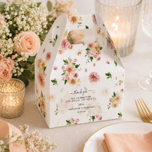 Ballotins Fleurs de Jardin Remerciements de Mariage