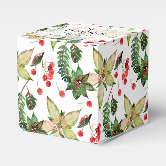 Ballotins Fleurs de Noël et Berries (Verso)