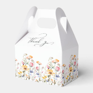 Ballotins Fleurs de Prairie Aquarelle Mariage Remerciements