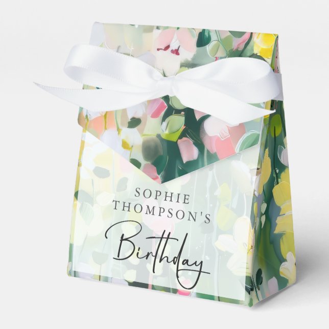 Ballotins Fleurs de prairie élégant anniversaire (Verso)