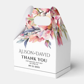 Ballotins Fleurs de Rhododenron typographie noire mariage