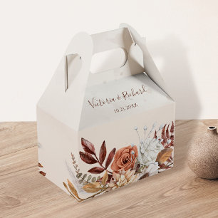 Ballotins Fleurs de rouille en terre cuite Boho Mariage de f