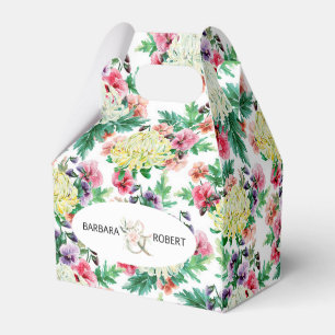 Ballotins Fleurs d'été colorées motif